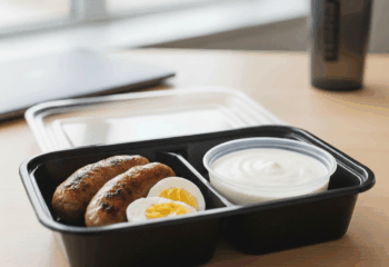 Breakfast Protein Pack (Chicken Sausage, Hard-Boiled Egg & Vanilla Greek Yogurt)