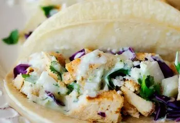 FIT Weight Loss Plan - Chopped Chicken Street Tacos with Fire-Roasted Corn & Jalapeno Hash and Charro Beans