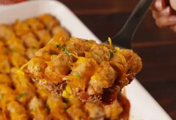 Family-Style Cowboy Tater Tot Casserole