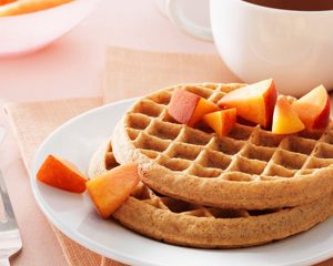 FIT Weight Loss Plan - Whole Grain Waffles with Vanilla Greek Yogurt