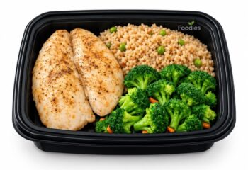 FIT Baked Tilapia with Mexican Brown Rice and Broccoli