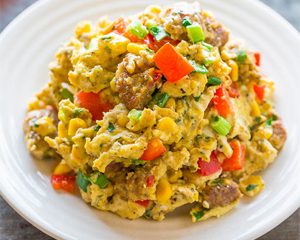 FIT Weight Loss Plan - Southwest Turkey Scramble with Roasted Corn & Fresh Pico