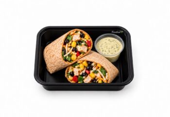 FIT - Southwest Chicken Wrap with Creamy Poblano Dressing