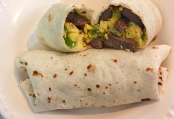 Beef Fajita & Egg Breakfast Burrito