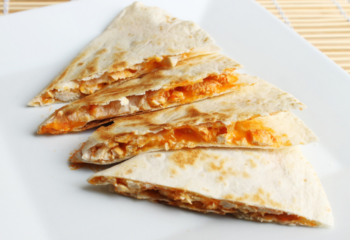 FIT KIDS - Chicken & Cheese Quesadilla with Baked Sweet Potato Fries