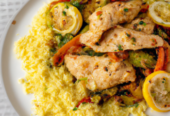 FIT Weight Loss Plan - Moroccan Chicken with Roasted Veggies and Lemon Couscous