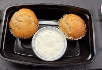 Banana Nut Breakfast Muffins with Vanilla Greek Yogurt