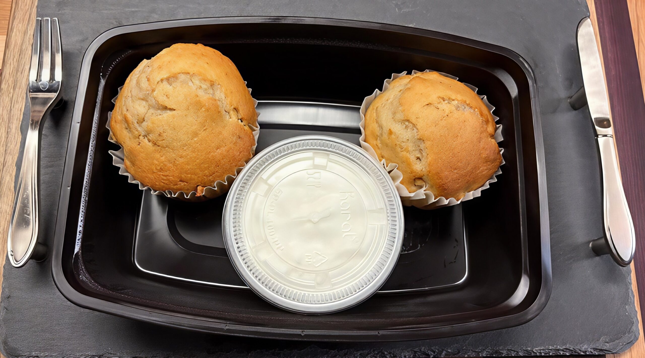 Banana Nut Breakfast Muffins with Vanilla Greek Yogurt