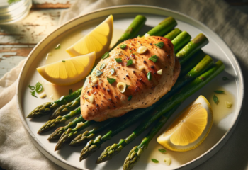 FIT Weight Loss Plan - Lemon-Garlic Chicken with Asparagus