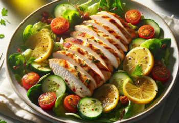 FIT Weight Loss Plan -  Zesty Lemon-Herb Grilled Chicken Salad